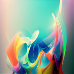 Wall Mural - Abstract wave background with dark salmon, can be used as texture, background or wallpaper Created by AI. AI photo
