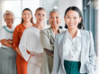© Lumeez/peopleimages.com - Women in business, portrait and diversity with team, collaboration and corporate group with success and vision. Happy, working together and professional, motivation with trust, support and solidarity