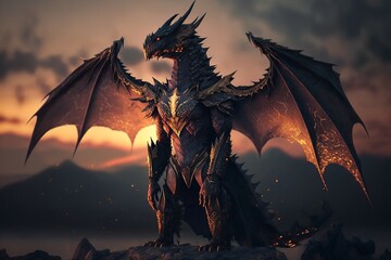 Wall Mural - Fantasy dragon