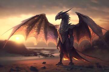 Wall Mural - Fantasy dragon