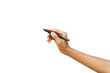 © niwat - The businessman's hand holds a pen, clipping path
