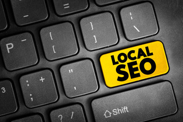 Poster - local seo - practice of optimizing a website in order to increase traffic, leads and brand awareness