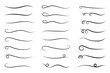 © Maksim - Underline text. Hand drawn collection of curly swishes, swashes, swoops. Calligraphy swirl. Highlight text elements.