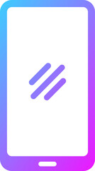 Poster - Smartphone icon in gradient colors. Handphone signs illustration.