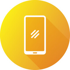 Aufkleber - smartphone icon in flat design style. handphone signs illustration.
