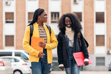 Wall Mural - Happy Black Female Friends