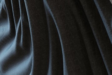 Wall Mural - black fabric background