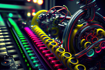 Poster - Assembly Automation, mix color. Generative Ai
