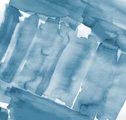 Wall Mural - Monochrome watercolor gray-blue striped background. A gradient transition between stripes at an angle.