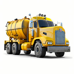 Wall Mural - yellow dump truck