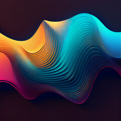 Wall Mural - Abstract wave background with dark salmon, can be used as texture, background or wallpaperv