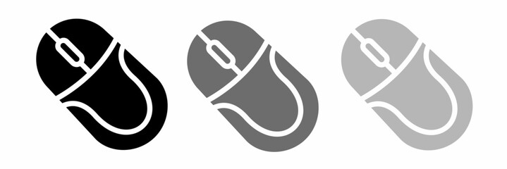 Leinwandbilder - Computer mouse. Computer mouse icon illustration on white background. Stock vector illustration.