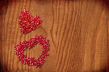 Canvas Print - Tasty sweet chocolate hearts. Valentine concept.