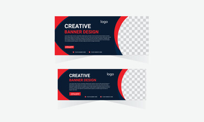 Wall Mural - Abstract geometric design banner web template. Vector Ellipse shape layout banners. Template ready for use in web or print design.