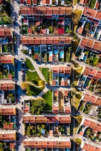 Aerial View Of A Modern Residential District In Lisbon, Portugal.