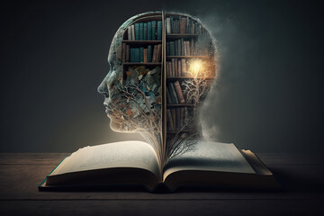 Human desire for knowledge, Educational concept, created with Generative AI