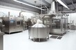 food production factory interior. Generative AI