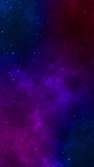 Wall Mural - loopable motion vertical background of cosmic space image with changing colors at 60fps