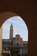 View to Cathedral at Piazza Duomo in Matera, Italy