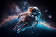 Leben im All: Ein Astronaut schwebt durch die Weiten des Weltalls