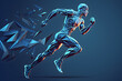 © Neuroshock - Abstract running man created with generative AI technology