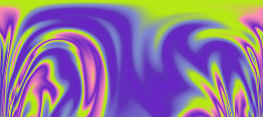 Poster - Abstract psychedelic colorful background with warped and distorted lines. 