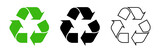 Fototapeta  - Recycle symbol set