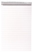 notepad with no shadow isolated on transparent background