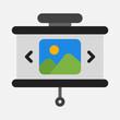 © Anconerdesign - Gallery presentation icon in flat style, use for website mobile app presentation