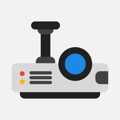 Projector presentation icon in flat style, use for website mobile app presentation