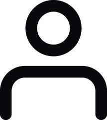 Poster - line user icon  in trendy style isolated on white background . profile icon