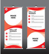 Roll-up design set, Roll up banner stand template design, creative banner abstract background,  banner for presentations, background for a brochure or booklet, vector illustration,  business flyer