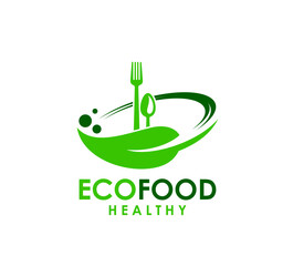 Sticker - Healthy eco food, natural nutrition product icon