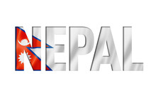 Nepal Flag Text Font