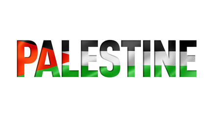 palestine flag text font