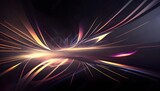 Fototapeta  - Abstract fractal background with space, Colorful Iridescent gradient digital art for banner background