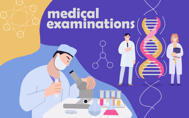 Poster - Medical Examinations Flat Collage