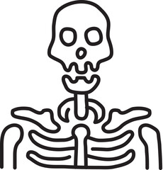 Poster - skeleton icon 