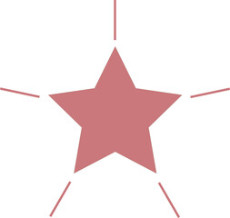 Wall Mural - twinkling star icon