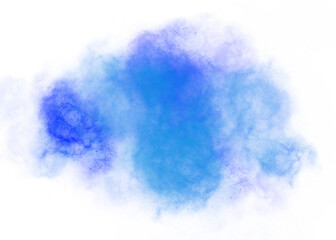 Wall Mural - blue abstract dust smoke