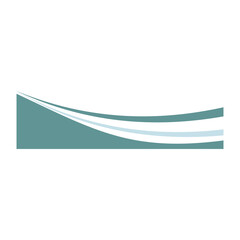 Wall Mural - Abstract Wavy Shape
