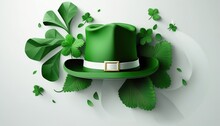 St. Patricks Day Vintage Holiday Badge Design. Generative Ai