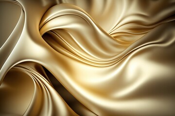 Gold fabric background AI generated