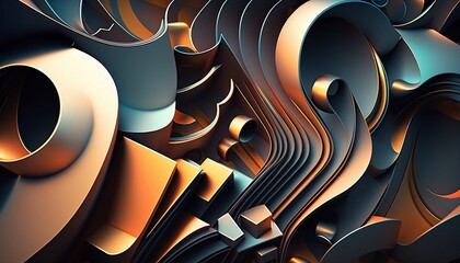 Wall Mural - 3D Abstract Realistic Background