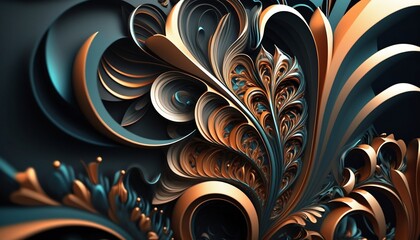 Wall Mural - 3D Abstract Realistic Background