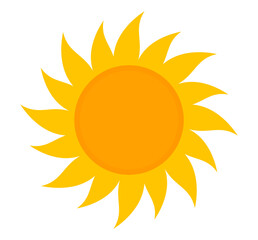 Wall Mural - sun icon symbol. vector illustration.