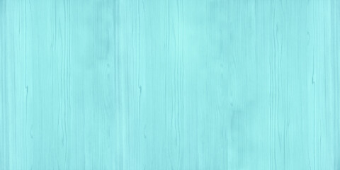 Wall Mural - Light teal blue widescreen wooden texture. Pastel turquoise wood grain large background