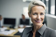 © MoniStock - Business woman smiling in the office. ia generate