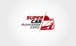 Super Car Vector Logo Template. This is a modern, clean and elegant sport car logo. Perfect for car racing, car dealers, cars service, and auto industry.