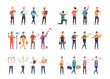 © Johnstocker - Bundle of many career character 6 sets, 24 poses of various professions, lifestyles,